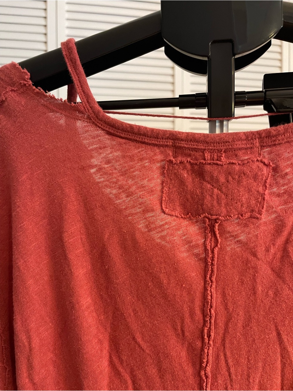 We The Free Women's Rust Red V-Neck Short Sleeve Top - Picture 6 of 10